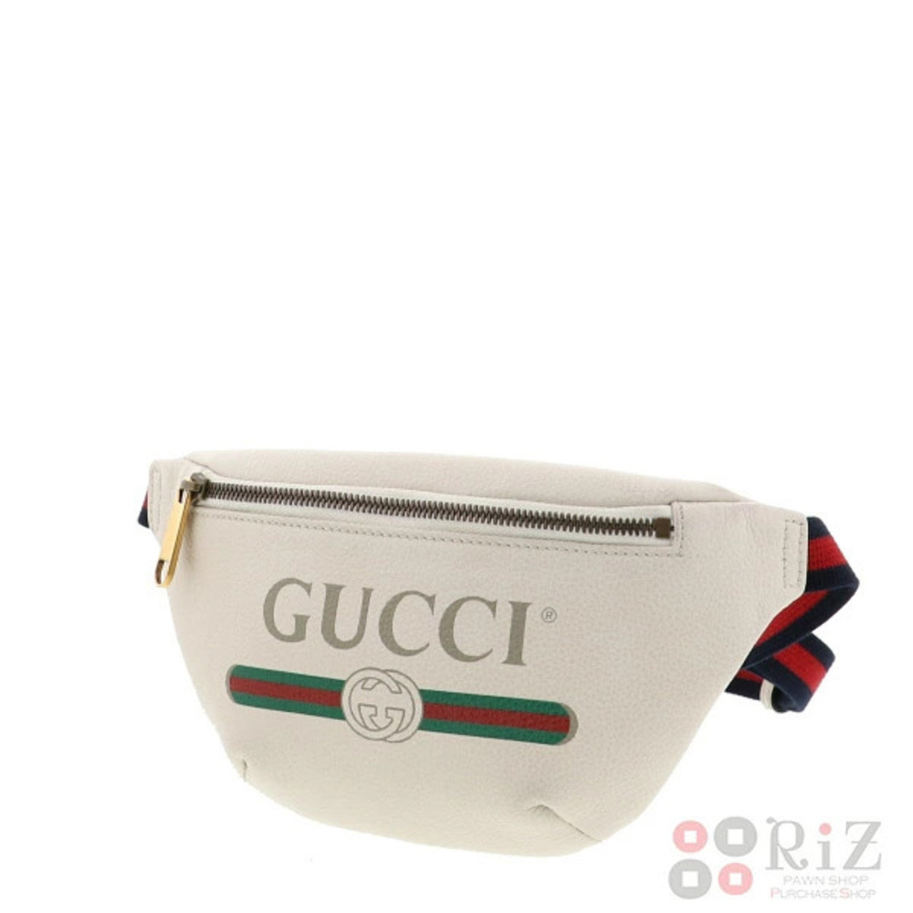Gucci Belt Logo Crossbody Body White Belt Waist Sherry Bag Bum A